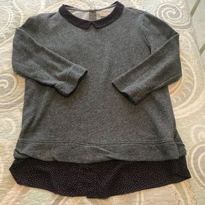 LOFT sweatshirt with collar